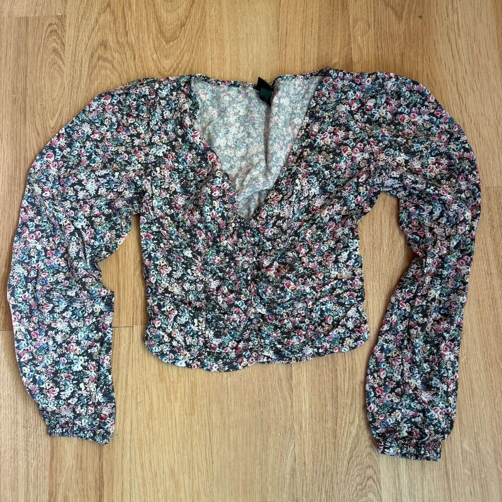 Wild-fable Women's Blue and Grey Blouse